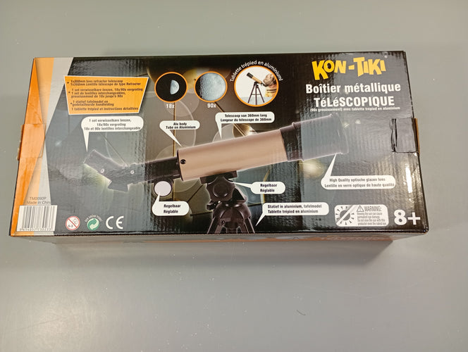 Neuf téléscope avec trépier Kon-Tiki, moins cher chez Petit Kiwi
