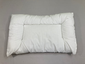 Oreiller pour lit bébé, blanc, LEN, 35x55 cm