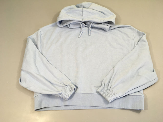 Sweat à capuche bleu clair, moins cher chez Petit Kiwi