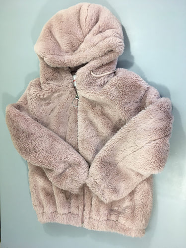 Gilet veste zippé à capuche peluche parme Jennyfer, moins cher chez Petit Kiwi