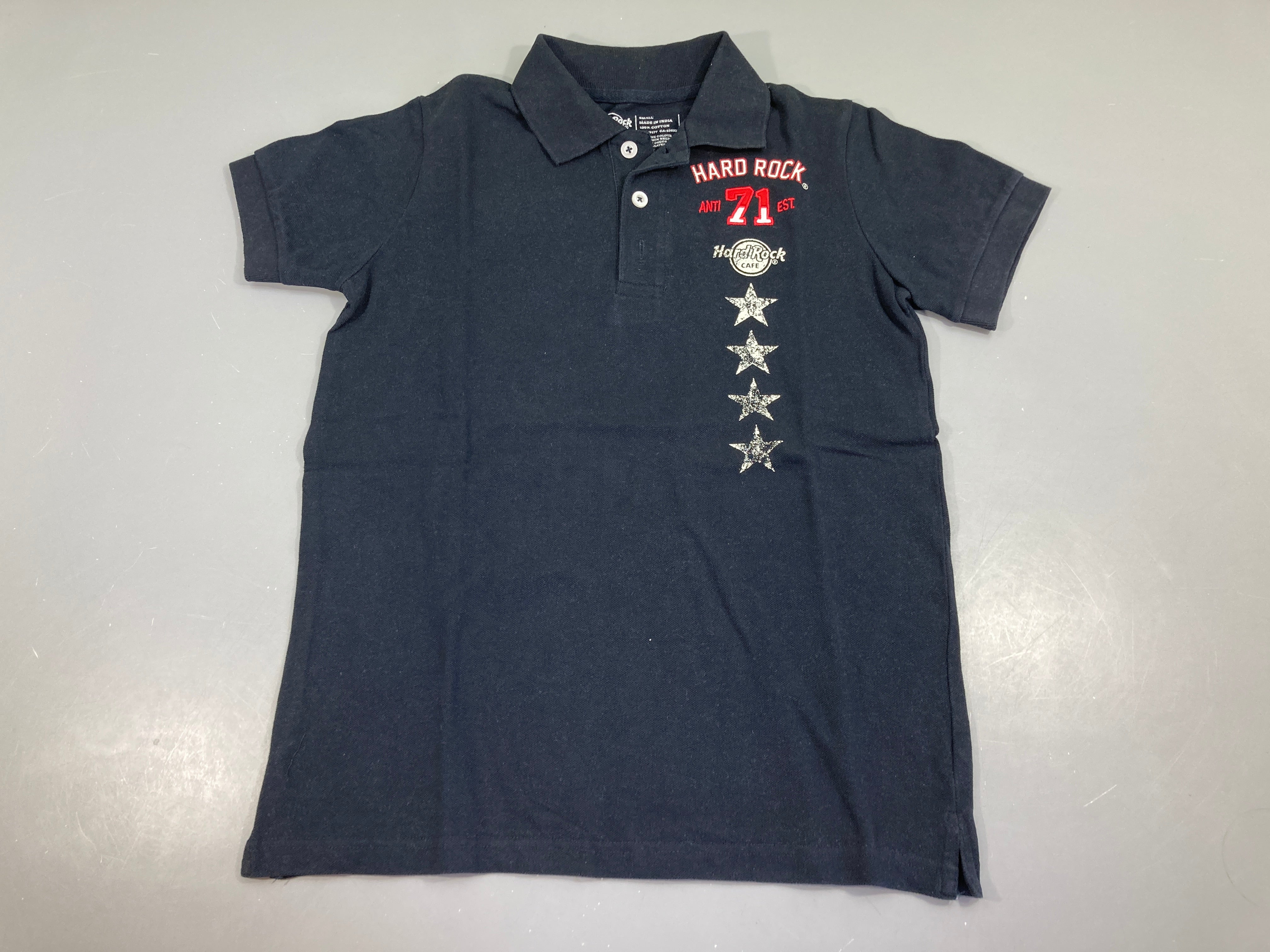 Polo m.c bleu foncé Hard Rock