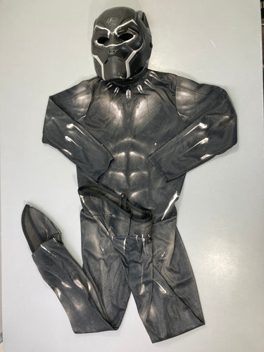 Déguisement Black panther avec masque (taille estimée, pas d'étiquette), moins cher chez Petit Kiwi