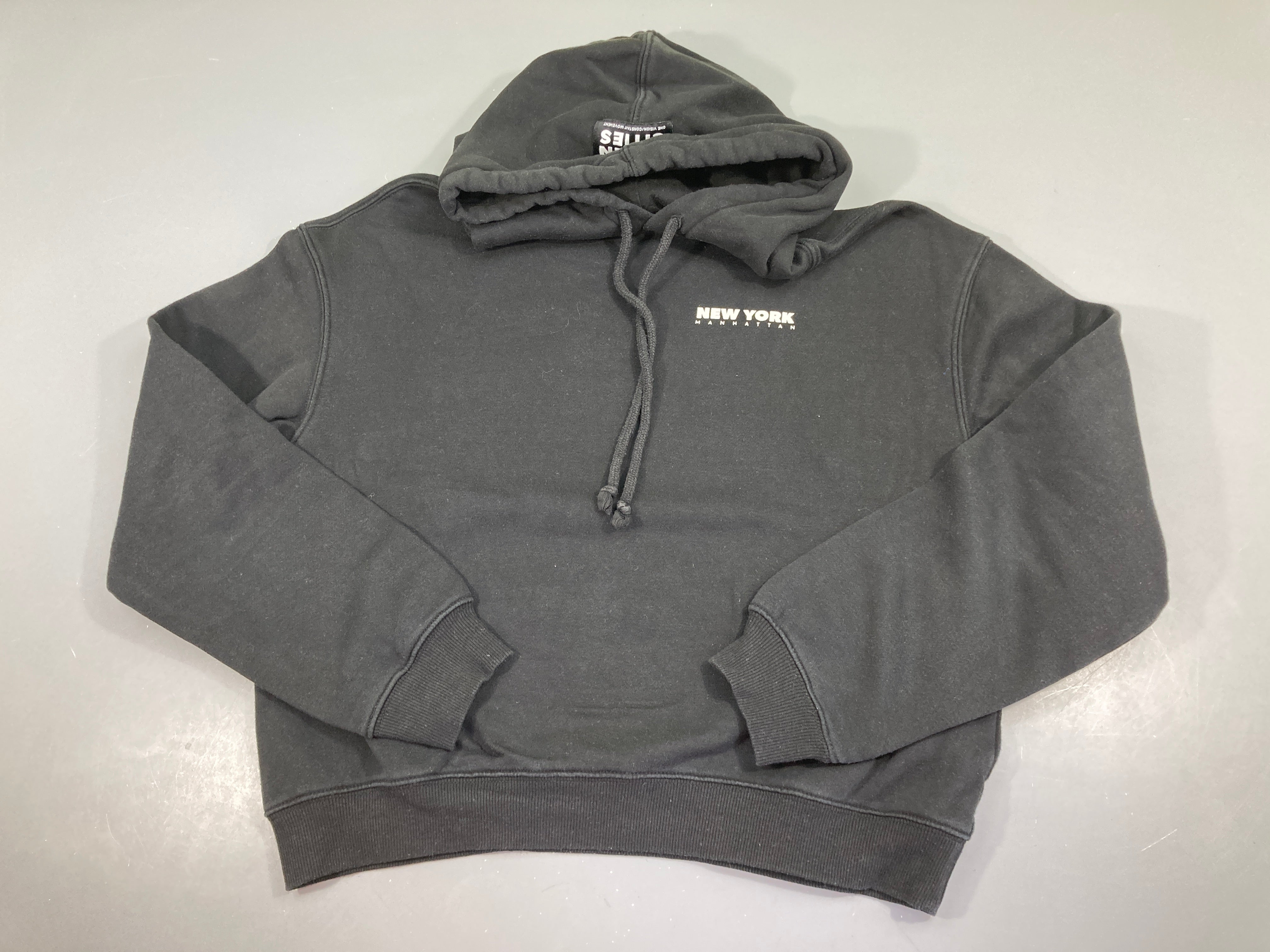 Sweat à capuche noir New York