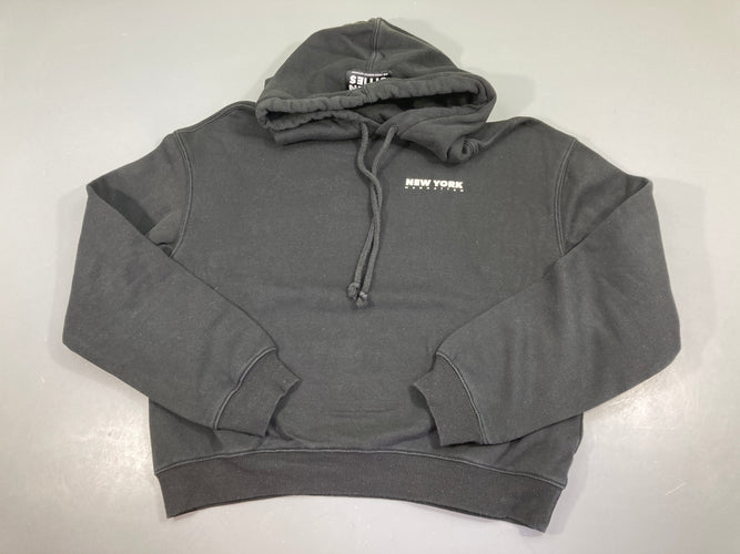 Sweat à capuche noir New York, moins cher chez Petit Kiwi