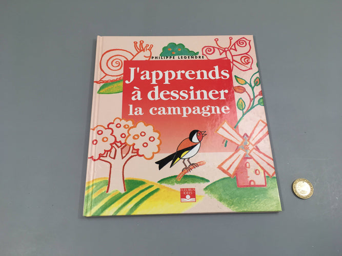 J'apprends à dessiner  la campagne +5a, moins cher chez Petit Kiwi