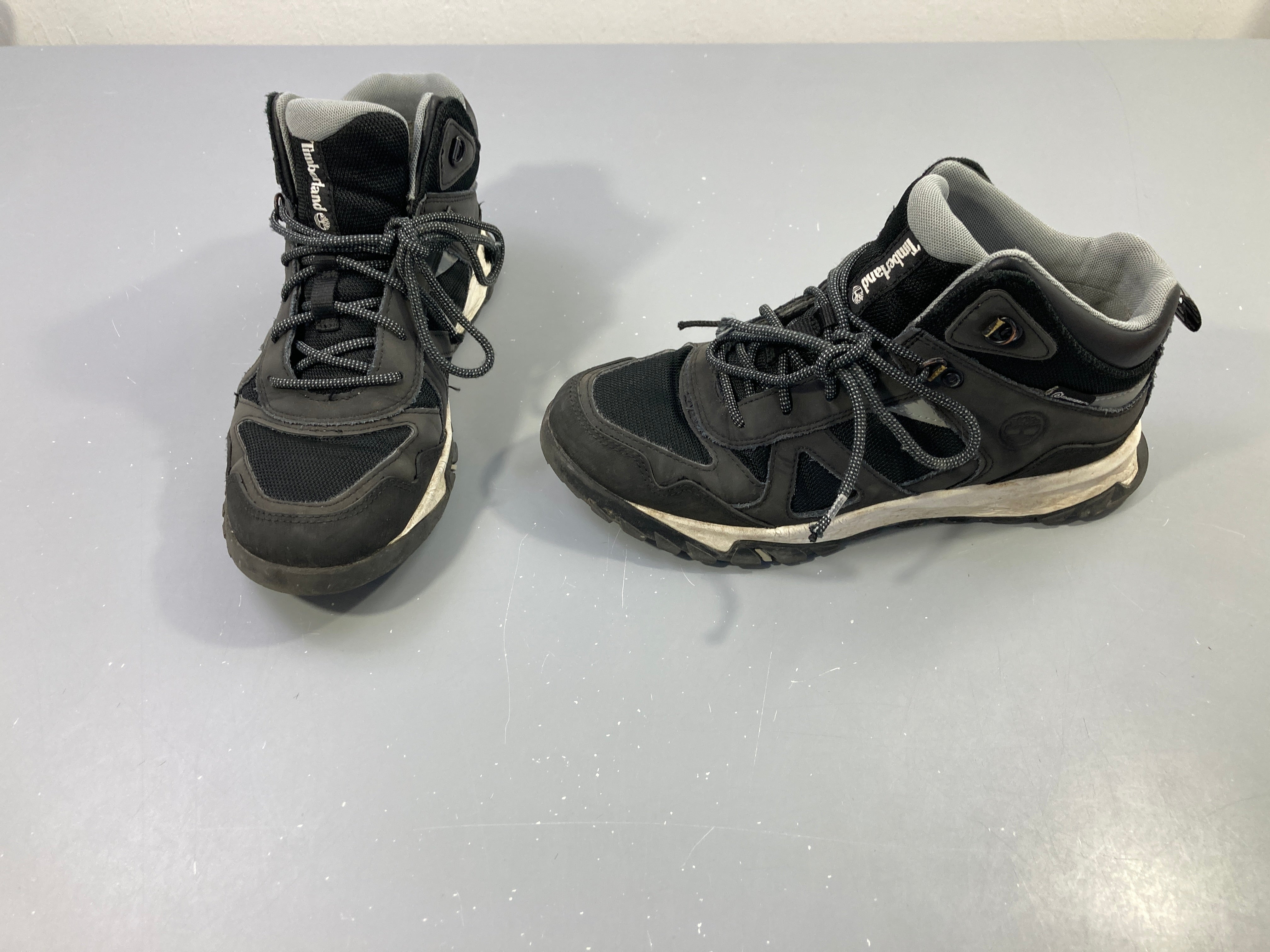 Baskets/bottines montantes noires lacets, 39