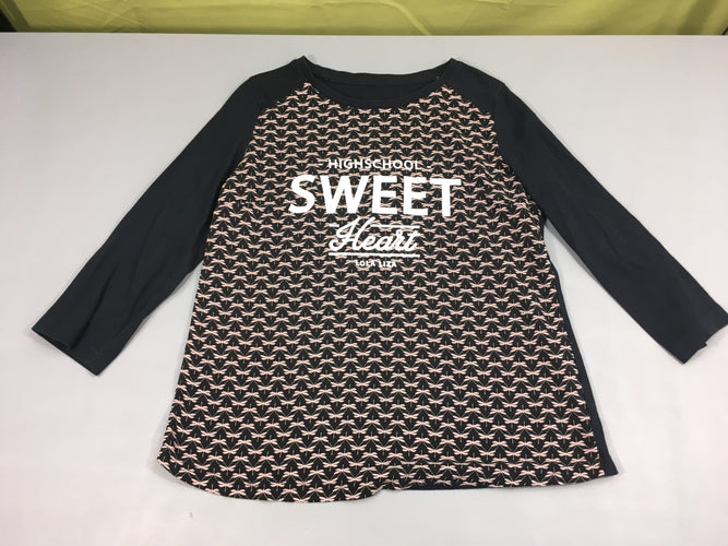 T-shirt m.l noir libellules sweet, moins cher chez Petit Kiwi