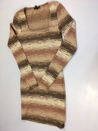 Robe Pull ml brun-beige, moins cher chez Petit Kiwi