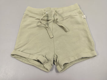Short  vert clair à revers coton bio