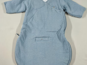 Sac de couchage m.l jersey ouatiné bleu clair TOG 3, 50-70 cm coton bio
