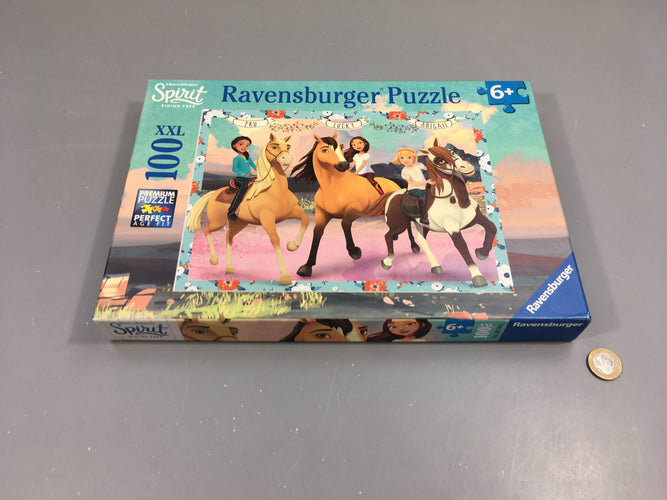 Puzzle XXL Spirit 100 pcs +6a Complet, moins cher chez Petit Kiwi