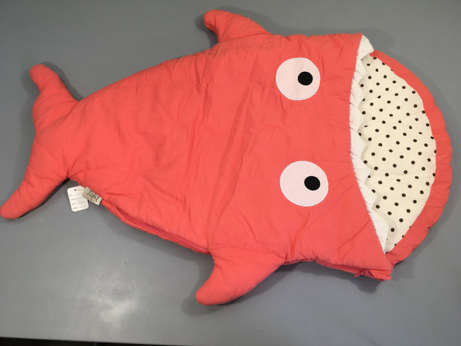 Sac de couchage requin corail clair, Baby Bites, moins cher chez Petit Kiwi