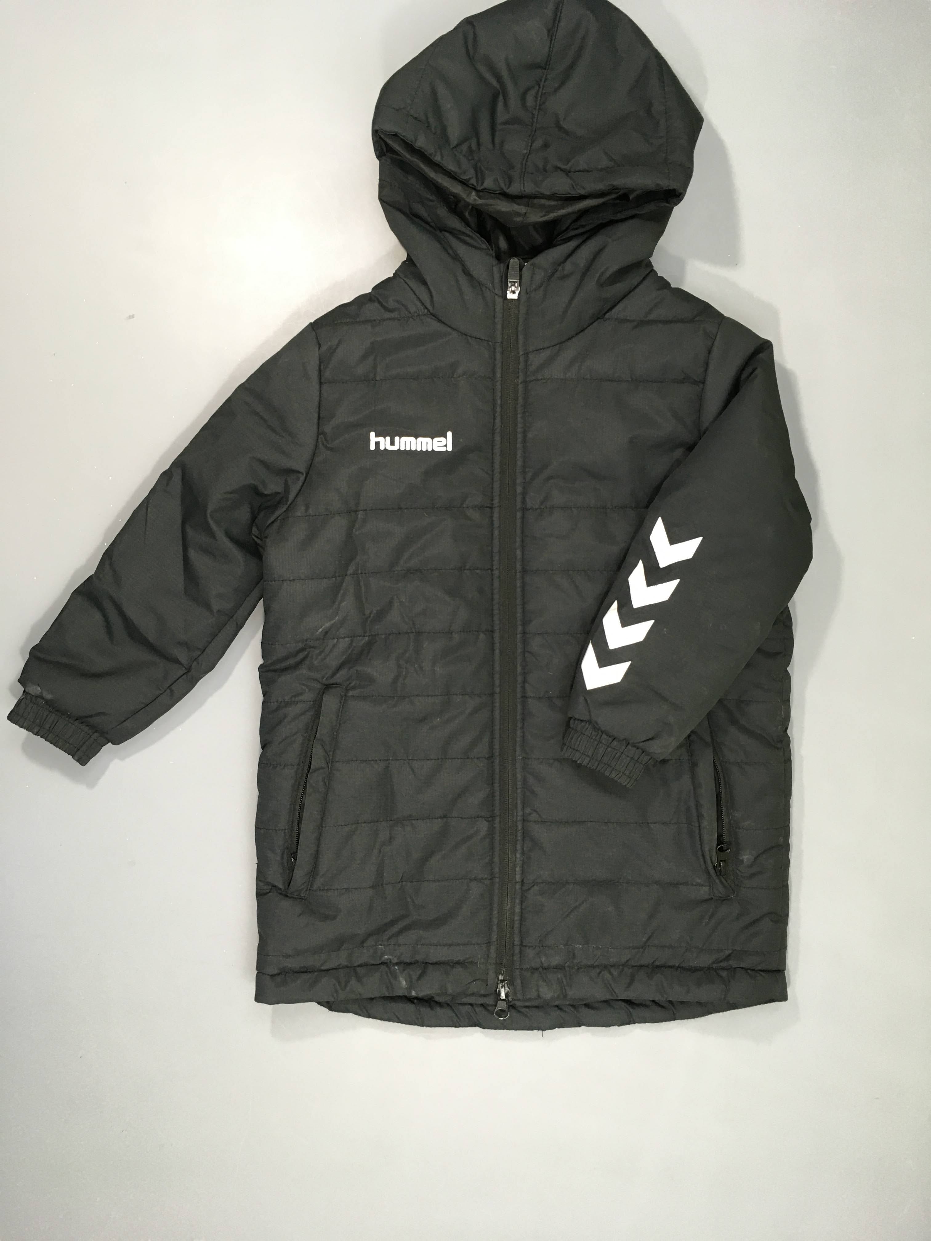 Doudoune à capuche noire mi-saison Hummel