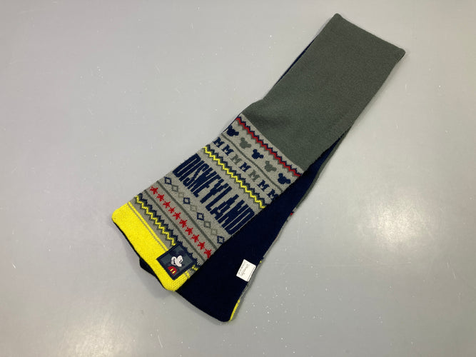 Echarpe gris-bleu-jaune Disneyland Boulochée, moins cher chez Petit Kiwi