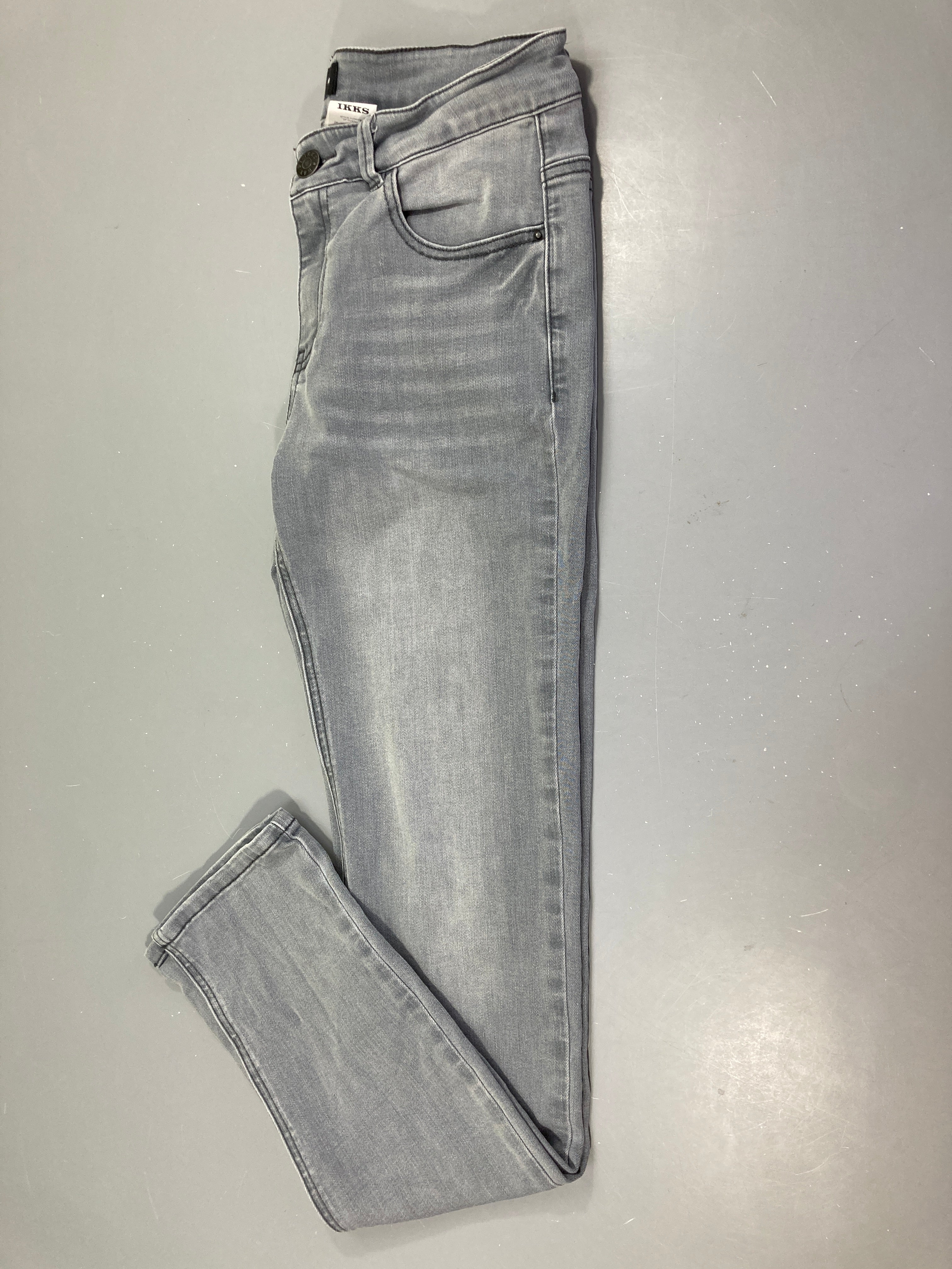 Jeans slim soft gris, 34