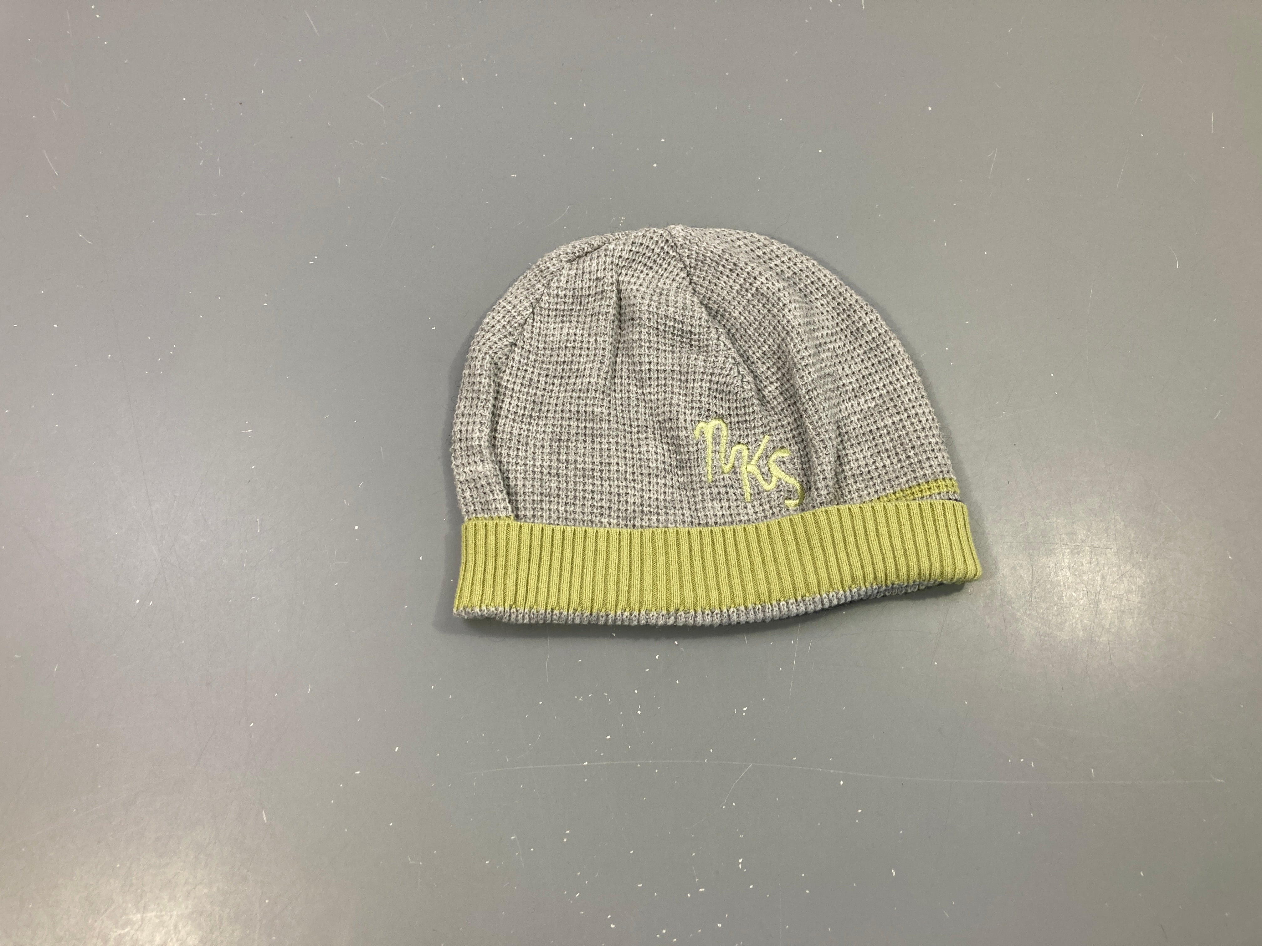 Bonnet mailles gris-vert clair NKS
