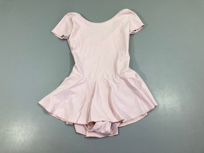 Maillot de danse classique rose pâle avec jupe intégrée, tachée, moins cher chez Petit Kiwi