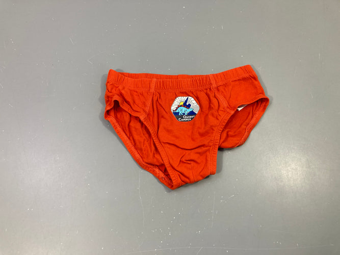 Slip orange  Dino, moins cher chez Petit Kiwi