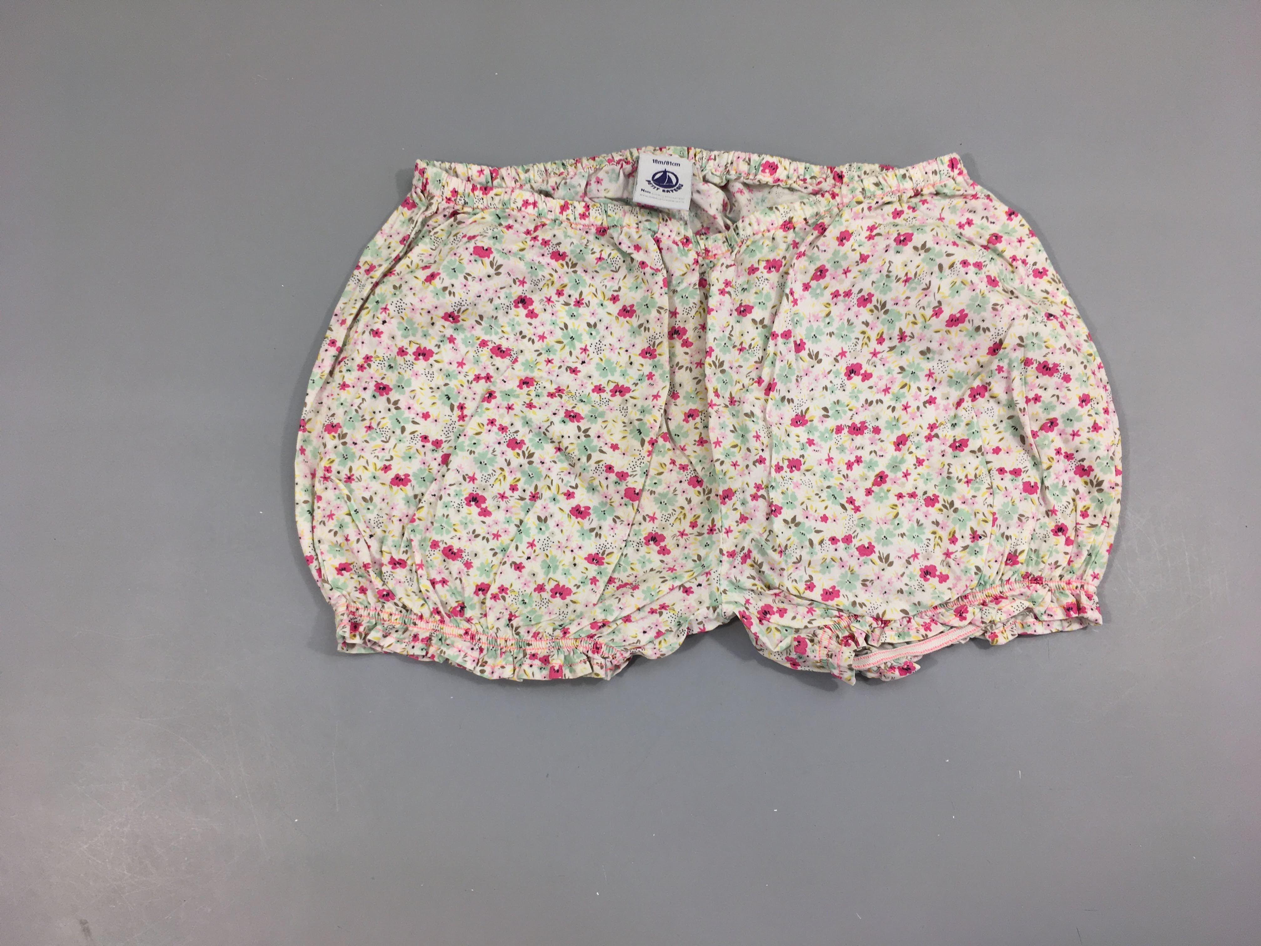 Bloomer coton blanc fleurs