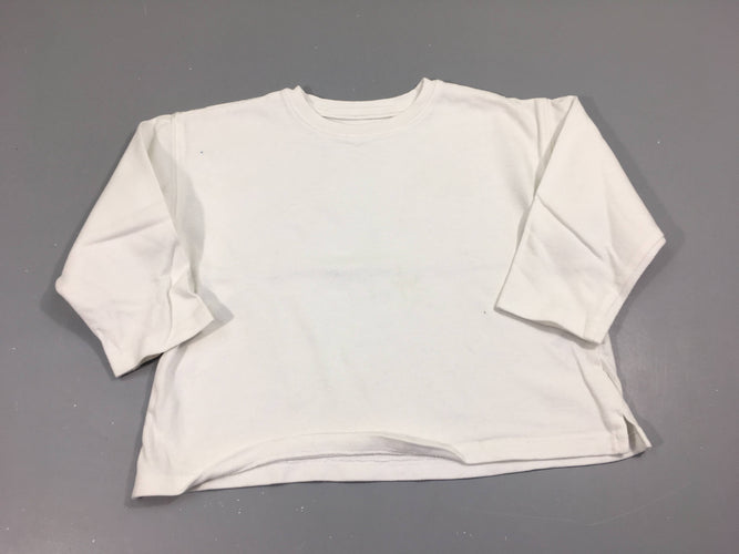 T-shirt m.l blanc, moins cher chez Petit Kiwi