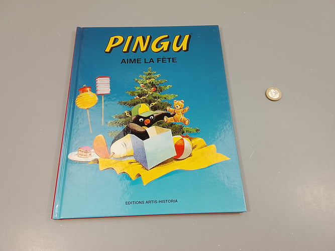 Pingu aime la fête ( certaines pages collantes dû aux autocollants), moins cher chez Petit Kiwi
