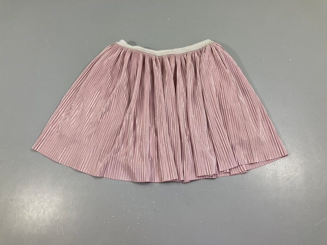 Jupe satinée rose irisé, moins cher chez Petit Kiwi