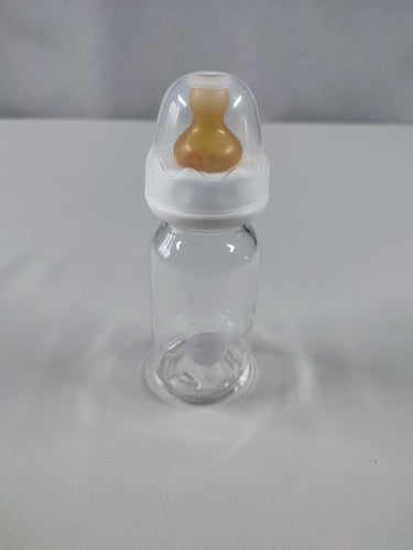 Biberon en verre 120ml + tétine, Hevea, moins cher chez Petit Kiwi
