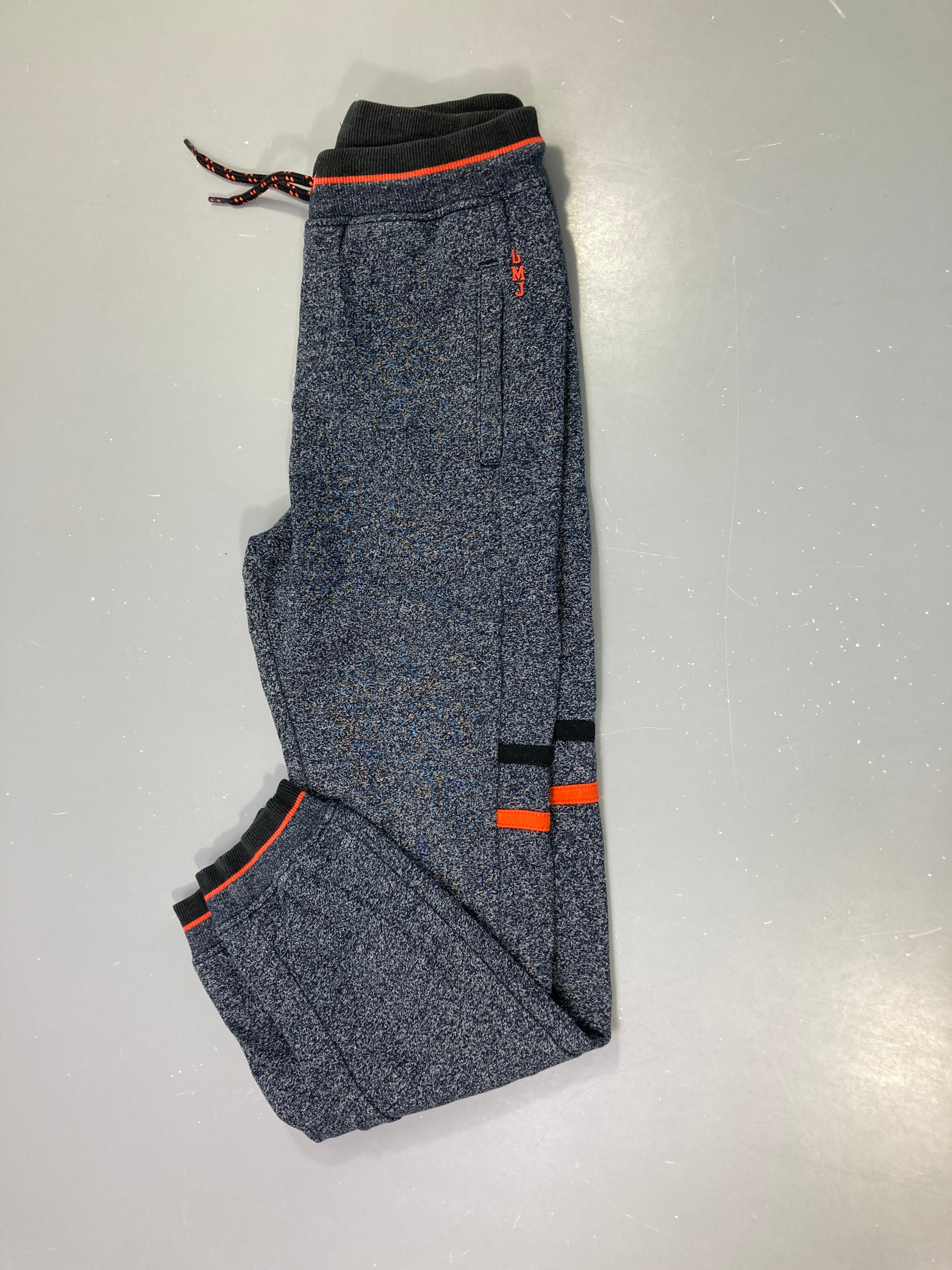 Pantalon de training bleu moucheté gris