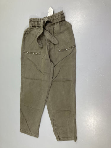 Pantalon coton fluide kaki papeRobeag fit, moins cher chez Petit Kiwi