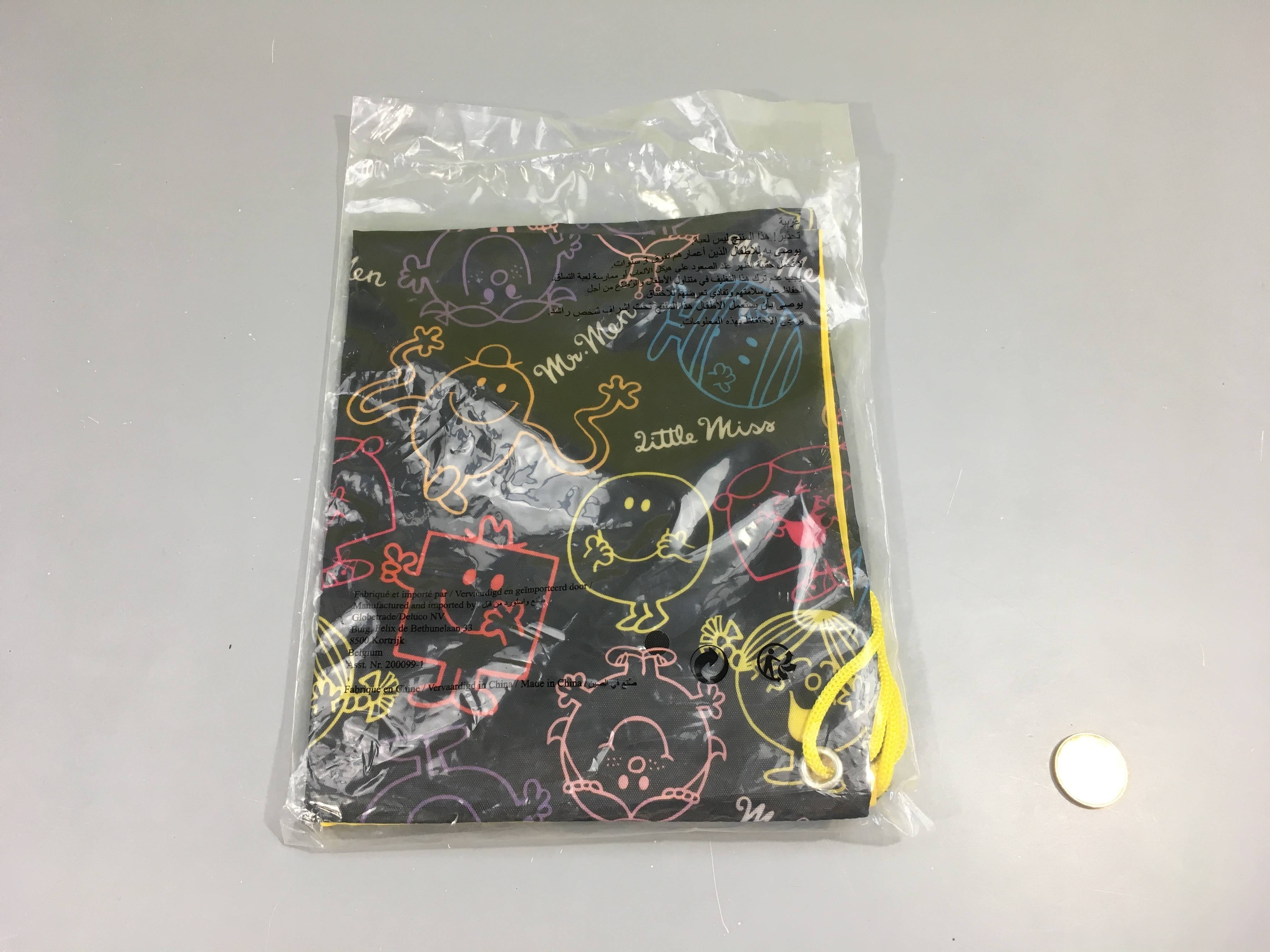 Neuf-Sac avec cordon noir Mr Madame