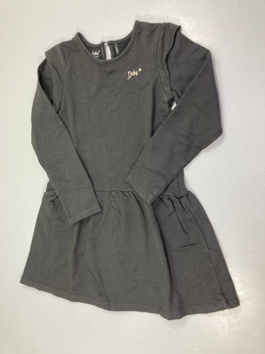 Robe m.l molleton noir IKKS brodé doré, moins cher chez Petit Kiwi