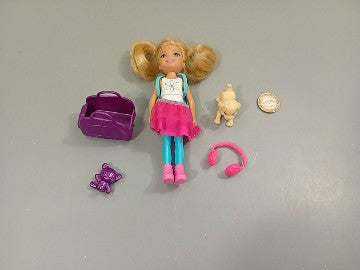 Complet mini poupée bar.bie Chelsea avec accessoires