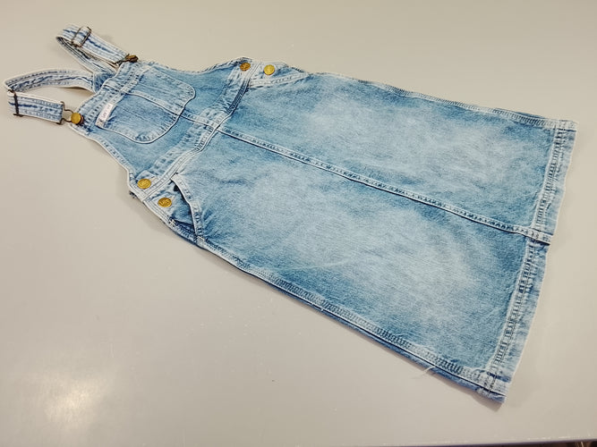 Robe salopette denim, moins cher chez Petit Kiwi