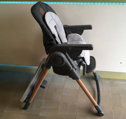 Minla Chaise haute réglable et évolutive, 0-14 ans, 60 kg max, moins cher chez Petit Kiwi