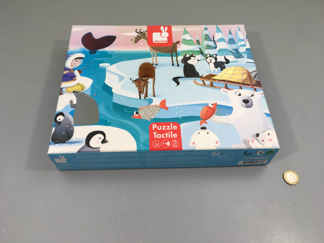 Puzzle tactile géant Banquise-Certaines pièces légèrement cornées, moins cher chez Petit Kiwi