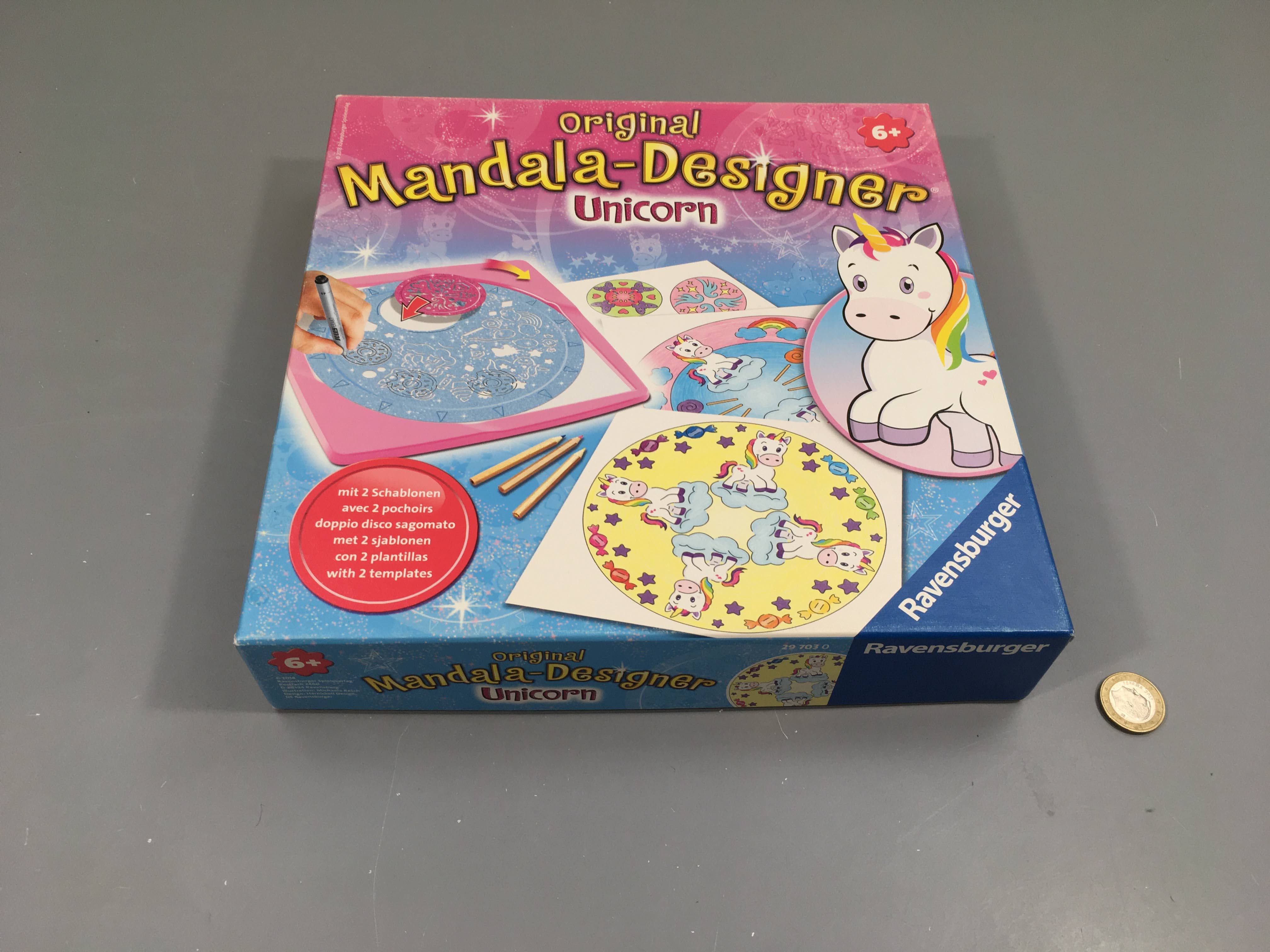 Mandala-Designer Unicorn-Manque le feutre et les crayons de couleur +6a
