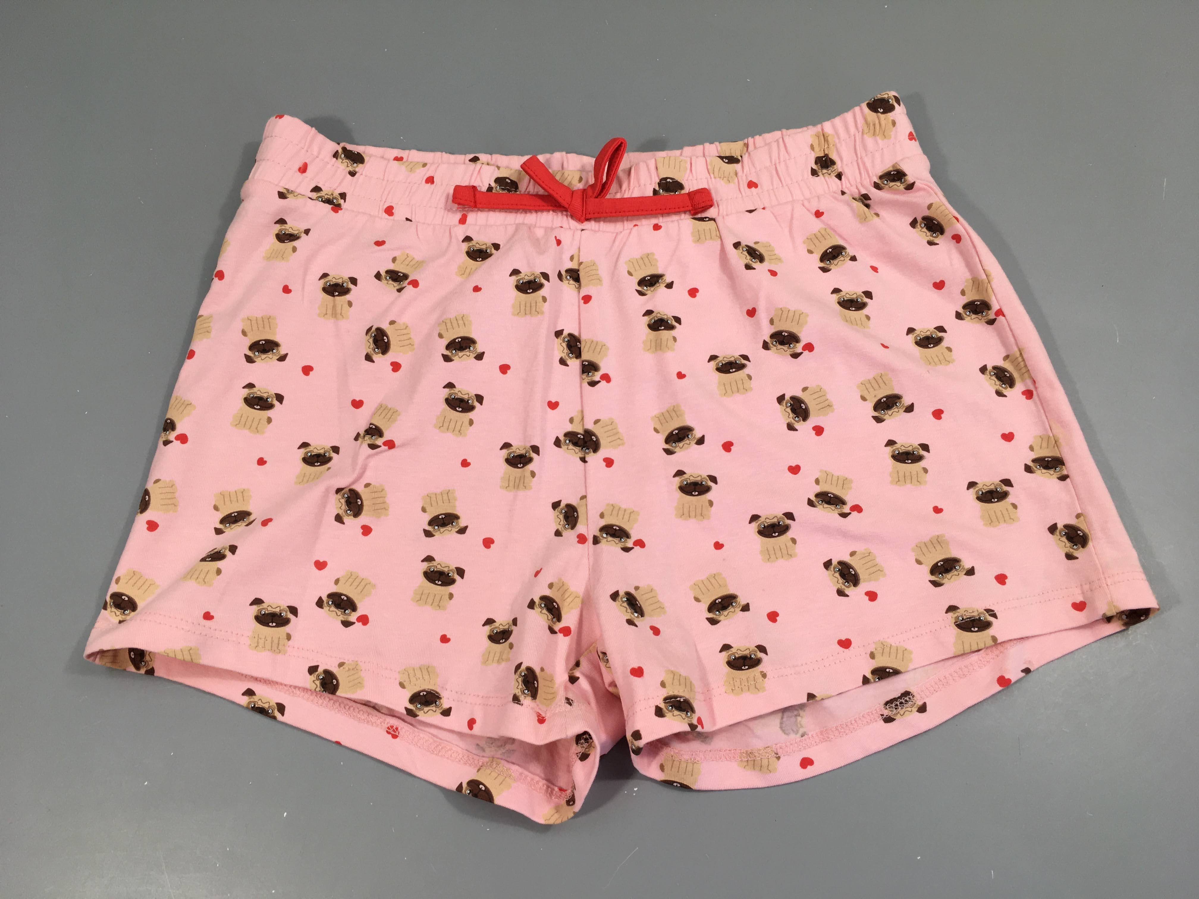 Short jersey rose avec chiens, comme NEUF