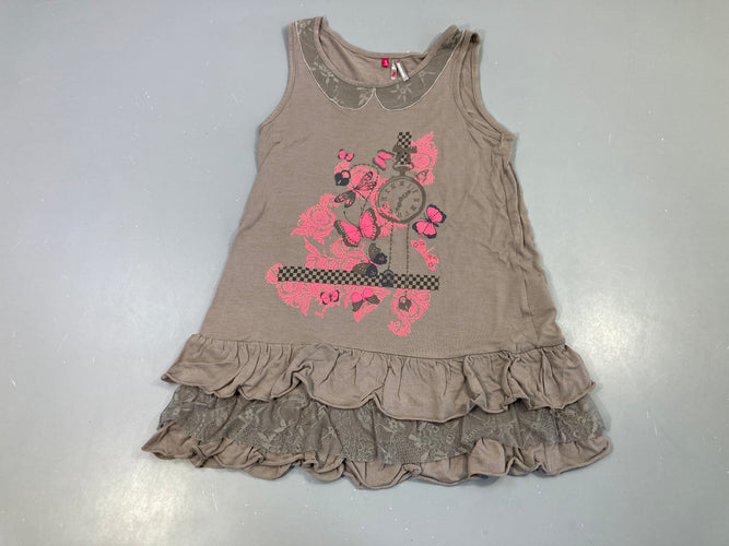 Robe s.m brun motifs papillons, moins cher chez Petit Kiwi