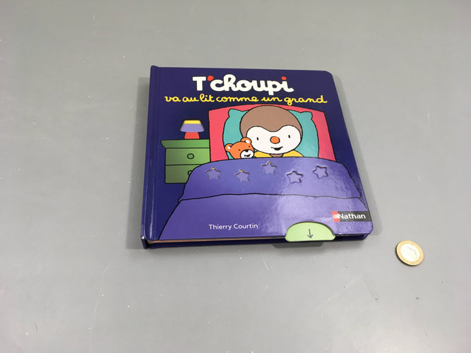 T'choupi va au lit comme un grand, moins cher chez Petit Kiwi