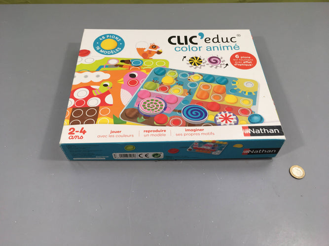 Complet Clic'educ color animé, 2-4ans, moins cher chez Petit Kiwi