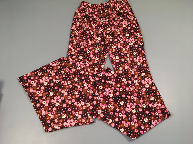 Legging imprimé fleurs beige rose blanc, NEUF, moins cher chez Petit Kiwi