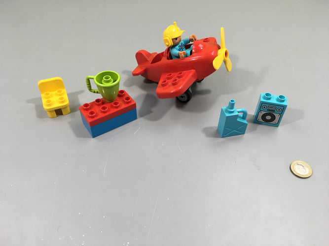 Duplo 10908 l'avion, manque clé à molette, moins cher chez Petit Kiwi