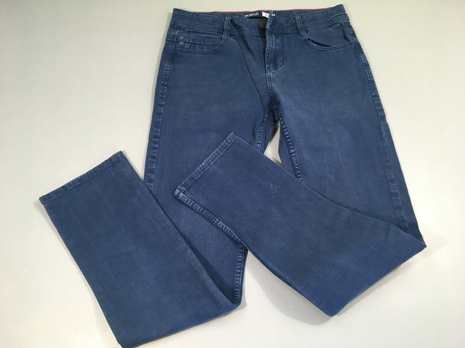 Pantalon skinny bleu, moins cher chez Petit Kiwi