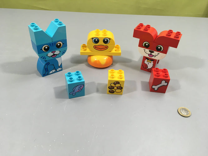 Complet Duplo 10858 mon premier puzzle des animaux, moins cher chez Petit Kiwi