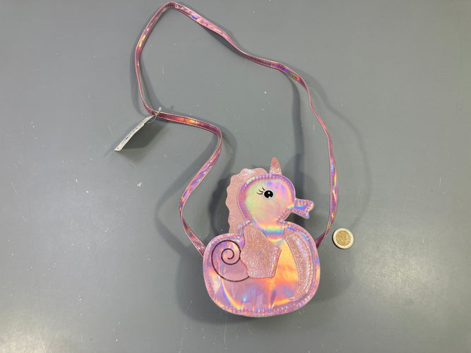 Neuf-Petite sacoche rose hippocampe, moins cher chez Petit Kiwi