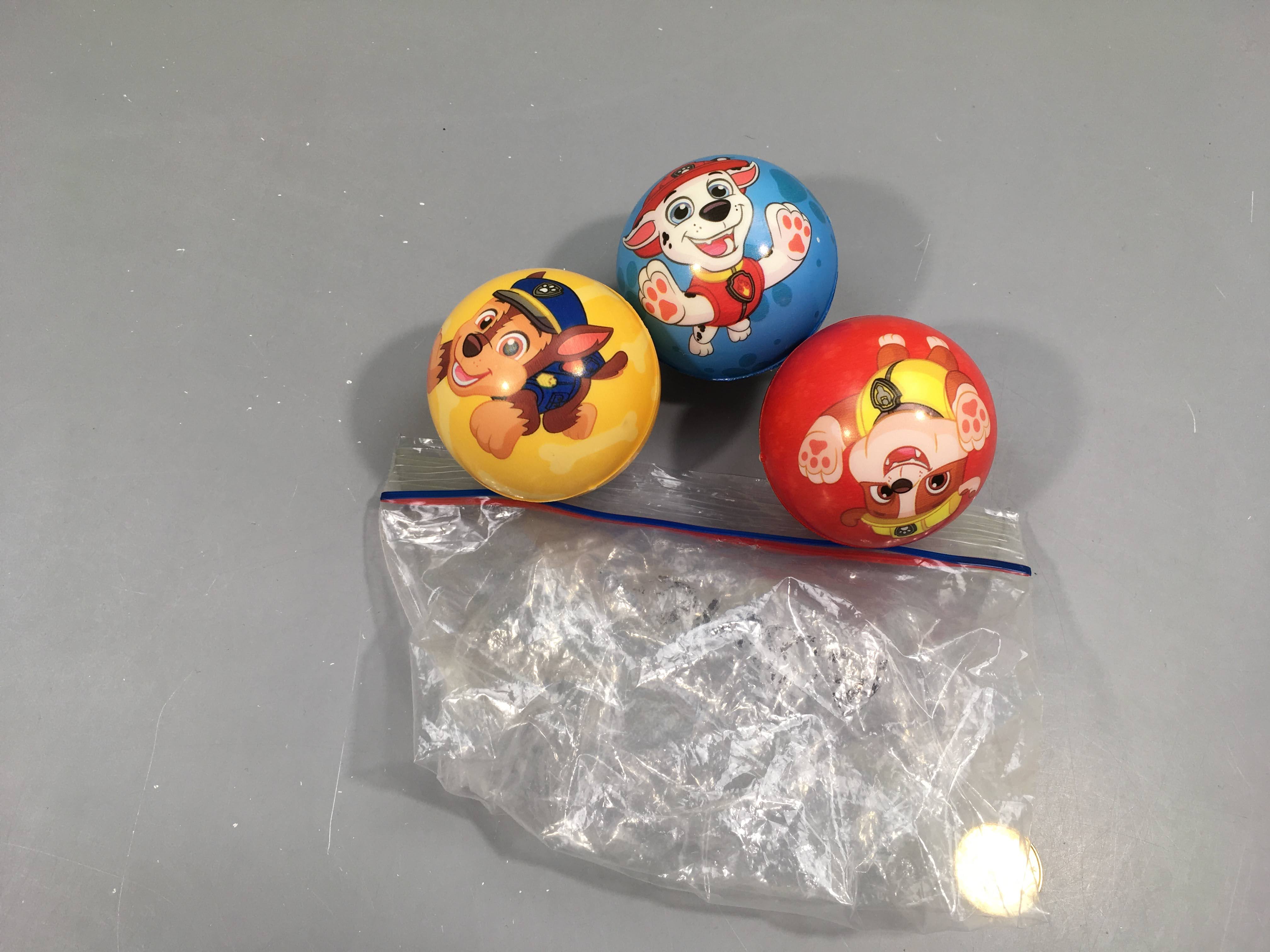 Lot de 3 petites balles souples Pat'patrouille