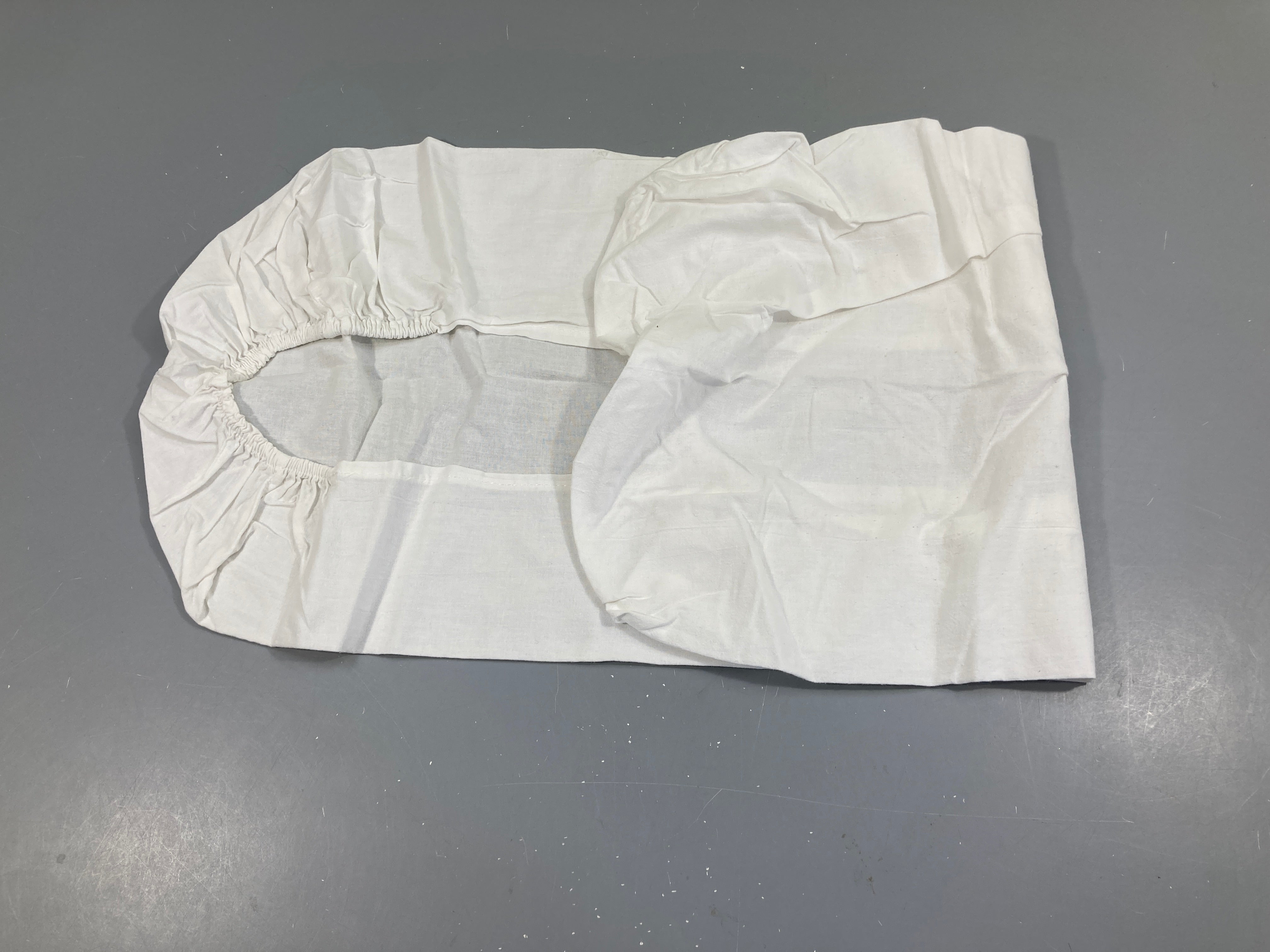 Drap housse coton blanc, 40x80cm LEN