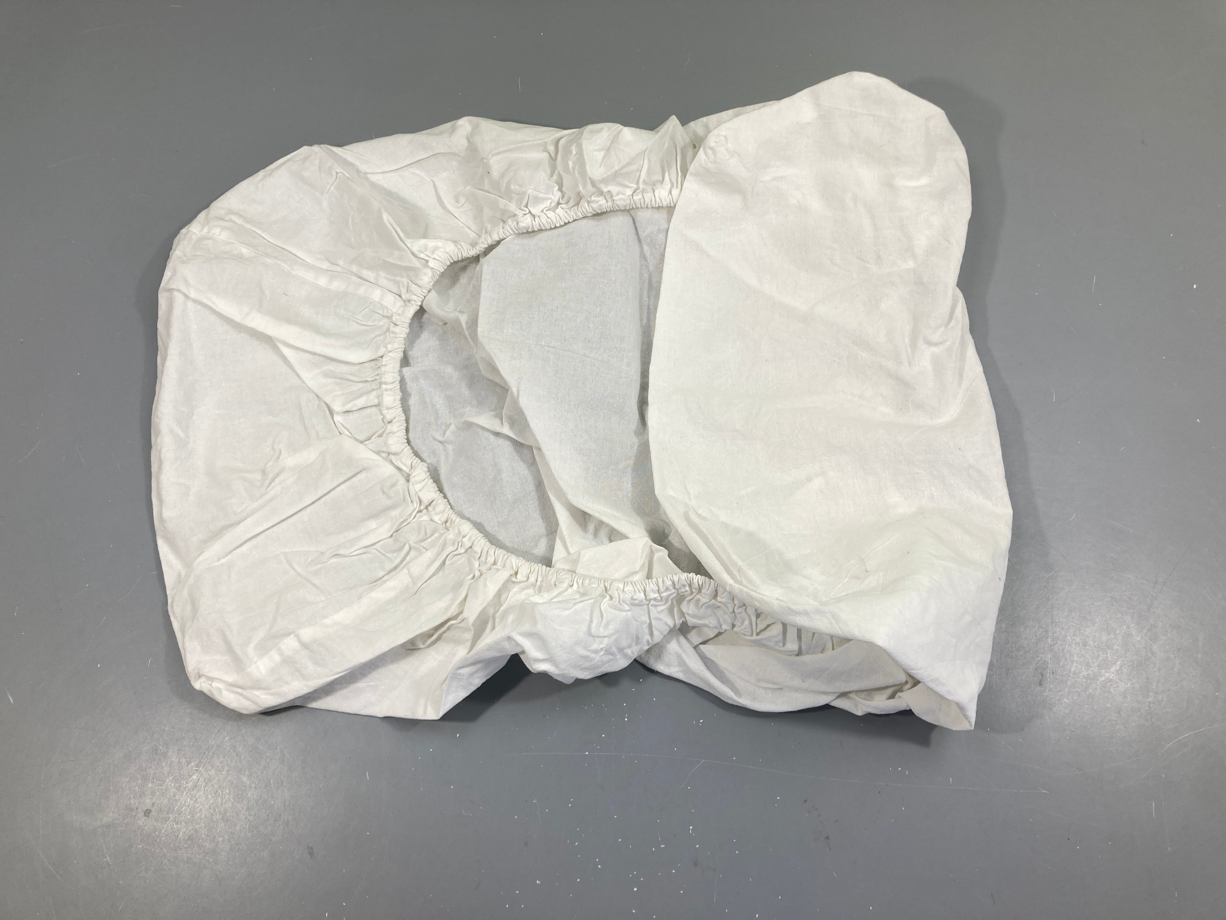 Drap housse coton blanc, 40x80cm LEN