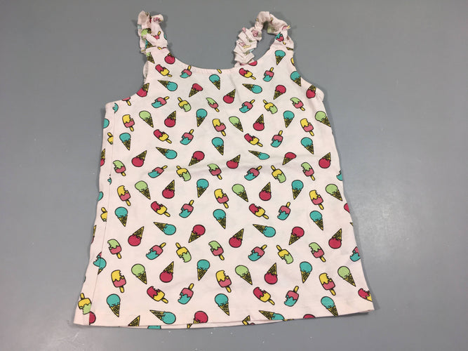 T-shirt s.m rose avec glaces, moins cher chez Petit Kiwi