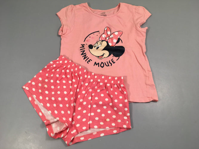 Pyjashort rose Minnie, à relaver, moins cher chez Petit Kiwi